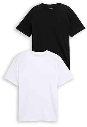 Tom Tailor Herren 1048393 T-Shirts aus Baumwolle im 2er-Pack (2er Pack)