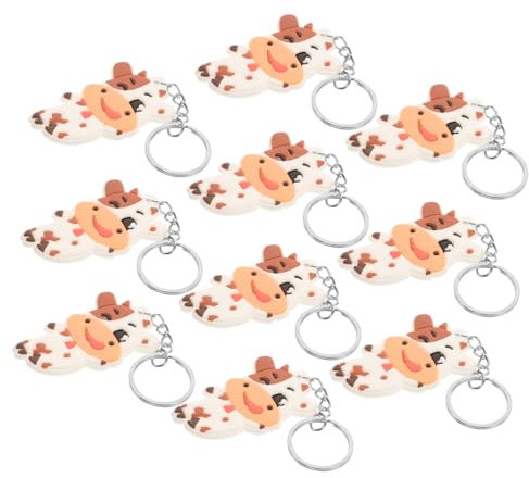 OATIPHO 10pièces Porte-clés Forme De Vache Kawaii Accessoires De Et Clés Charmants Pour Et Famille