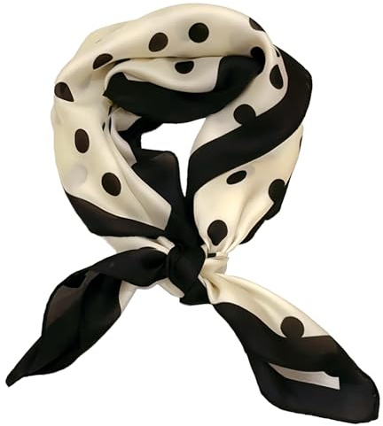 MUNSKT Satin Seidenschal 70 x 70 cm Designer-Tuch Sport-Halstuch Sportschal Schal für Damen Quadratischer Satinschal
