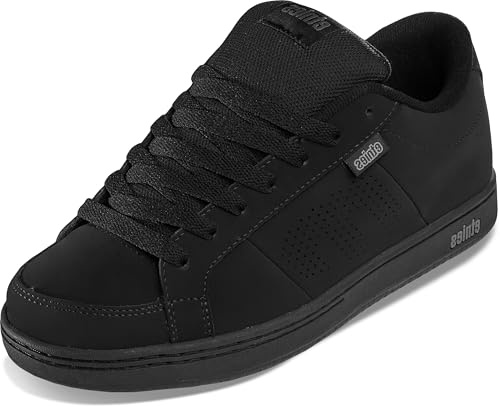 Etnies Kingpin – Klassischer Skate-Heritage-Fashion-Stil mit angesagtem, verstärkte Cupsole, Alltagssneaker - Black Dirty WASH - 35.5