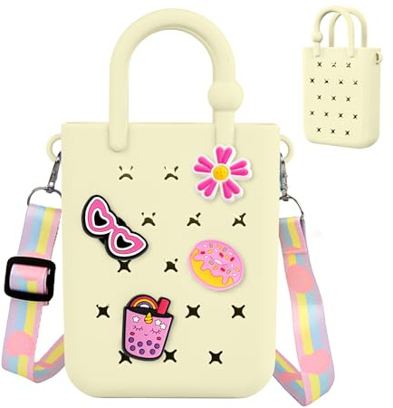 Oudizz Mini sac fourre-tout en caoutchouc