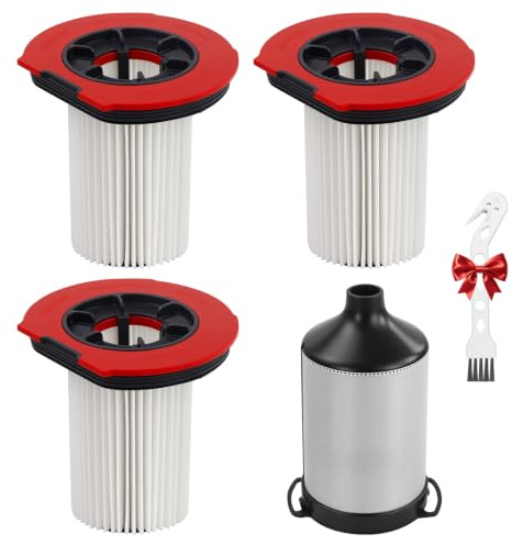 3er-Pack HEPA-Filter für Bosch Unlimited 10/9, 12050162, Akku-Staubsauger | BBS1041/BKS1051/BBS921/BCS931, Ersatzfilter, Edelstahl-Vorfilter, Waschbar & Wiederverwendbar, Filtert Feinstaub, Motorschutz
