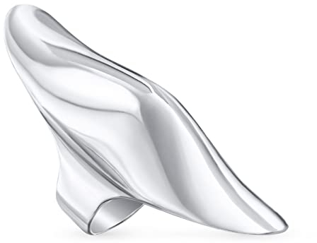 Geometrischer Einzigartiger Fashion Statement Full Finger Ring Für Frauen Für Teenager .925 Sterling Silber