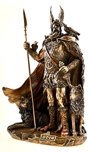 Unbekannt Odin Figur mit Wölfen - Veronese