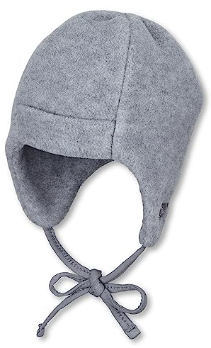 Sterntaler Unisex Kinder Aus Microfleece Mütze, Silber Melange, 37 EU