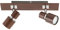 Rabalux Merkur Wand & Deckenspot 2x GU10 wenge