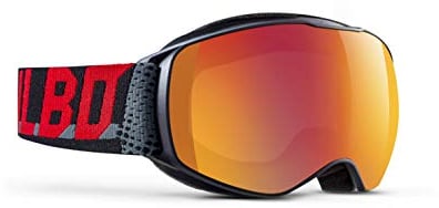 Julbo Echo Jungen Skibrille, Schwarz (Black/Grey/Red), S
