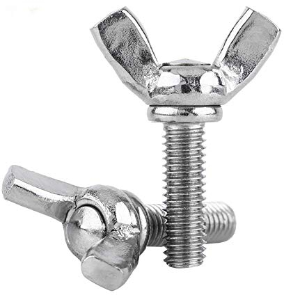 5pcs M5 Flügelschraube DIN316 Flügelschrauben Edelstahl Verzinkt Verschluss Vollgewinde(M5*16mm)