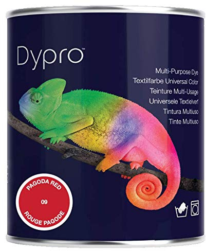 Dypro Multi Purpose Hand & Machine Fabric Dye 500g Tin Colour: Pagoda Red
