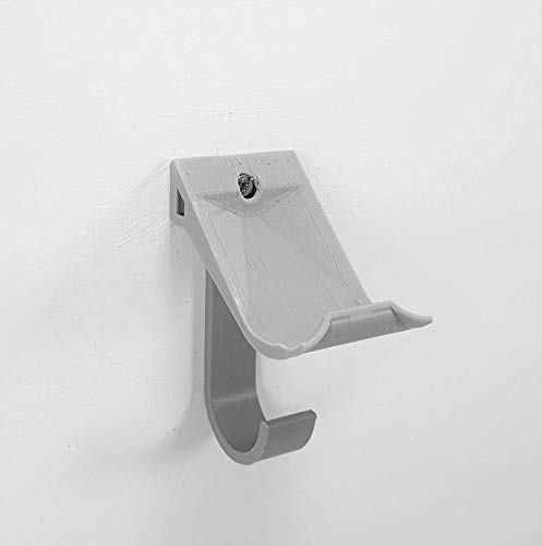 Wandhalterung für PS4 / Slim / Pro Controller, mit zusätzlicher Kopfhörerhalterung, Grau