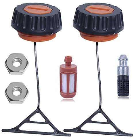 Mtanlo Tankdeckel Öldeckel für STIHL 020 021 023 024 024AV 025 026 026PRO 028 028AV 029 034 036 038 039 066 Kettensäge, Tankdeckel mit Kraftstofffilter Kettenraddeckel Muttern