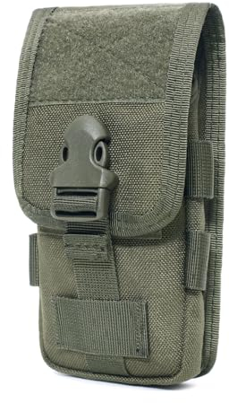 Azarxis Taktische EDC-Tasche, Molle Pouch, Militärtasche, Handytasche, Kompakt Beutel für Camping Wandern Radfahren Klettern (01 Grün)