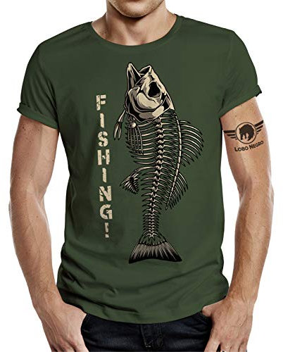 Geschenk T-Shirt für Angler und Fischer: Fishing 3XL