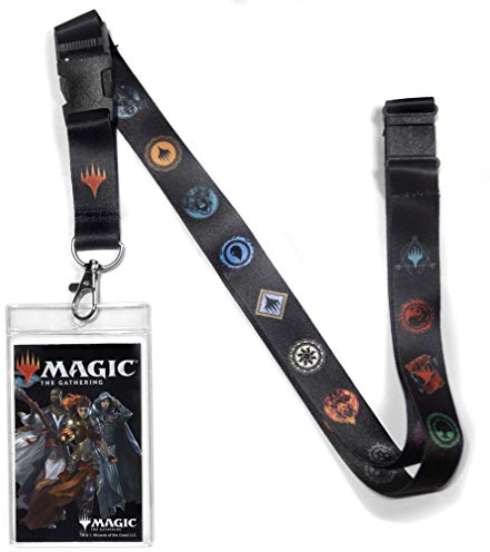 Ata-Boy Magic Lanyard Badge Holder, Magic The Gathering Lanyards for ID Badges - Magic The Gathering Gifts & Merchandise…, Schwarz, Einheitsgröße