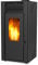 SUPRA Orphée 12 Noir Pelletofen, 12 kW, hohe Effizienz, Tankinhalt von 30 kg, Reinigungssystem, Autonomie bis zu 33 Stunden, Schwarz