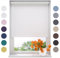 Radeco® Verdunkelungsrollo 40 x 190 cm schneeweiß, Größen von 40 bis 240 Breite, ohne Bohren möglich, Rollo wandmontage, Rollo 40 cm breit, Fenster rollos für innen, rollos für Fenster