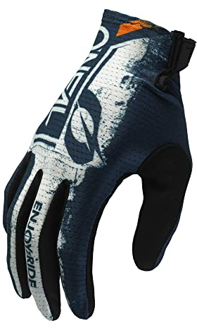 O'NEAL | Fahrrad- & Motocross-Handschuhe | MX MTB DH FR | Langlebige, Flexible Materialien, belüftete Handoberseite | Matrix Glove Shocker V.23 | Erwachsene | Blau Orange | Größe L