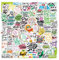 Inspirierende Worte Aufkleber, 100 Stück Positive Vision Board Motivations Zitat Aufkleber für Laptop, Wasserflaschen, wasserdichte Vinyl-Aufkleber, Vision Board-Kit für Kinder und Jugendliche