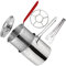 WHAMVOX 1 Set Stainless Steel Mini Fryer with Deep Fryer, Griddle, and Spaghetti Basket