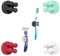 TECBULL® Funny Hooks Zahnbürstenhalter, Rasierer Halter Dusche, Halterung ohne Bohren, Zahnbürstenhalterung selbstklebend (4X 4-Farben/Bunt-1)