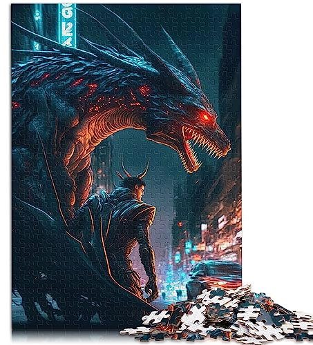 Puzzle Geschenk Drache 1000 Teile Puzzles für Erwachsene Geeignet für Erwachsene und Kinder über 12 Jahre anspruchsvolle Papppuzzles Größe: 26 x 38 cm