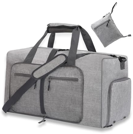 YZK 120L Faltbare Reisetasche Damen Herren, Reisetaschen Groß mit Schuhfach, Travel Duffle Bag Weekender Herren für Reisen, Urlaub Übernachtung, Krankenhaus, Camping