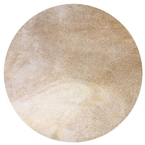 Yibuy Trommelfell für afrikanisches Tamburin (Durchmesser 40 cm, für 30,5 cm / 12 Zoll), Hellgelb