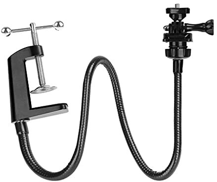 DAERBALA Support de caméra avec pince de bureau améliorée flexible col de cygne pour webcam Brio 4K C925e C922x C922 C930e C930 C920 C615