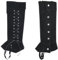 GORGECRAFT 2pz Copristivali da Pirata Protezioni per Le Gambe Medievali Ghette Stivali Vintage Rinascimentali Coprigambe Copristivali Regolabili Ecopelle Nera Copriscarpe Halloween Cavaliere Cosplay