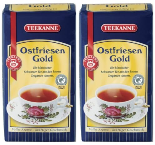 Teekanne Ostfriesen Gold lose Tee 500 Gramm x 2 STÜCK