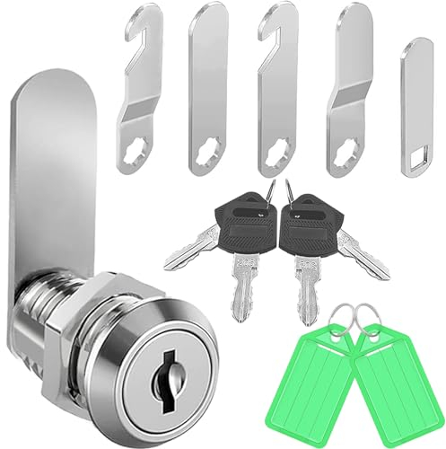 luckaide Briefkastenschloss 20mm mit 5 verschiedenen Schlossplatten,Briefkastenschloss 4 schlüssel,Briefkasten schloß,Briefkastenschlösser,Schloss Briefkasten für Schranktüren,Möbel