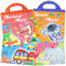 PHOGARY 4 Pack Stickerbuch Wiederverwendbar ab 3,4,5,6 jährige Jungen Mädchen, 3D Tiere Dinosaur Fahrzeuge Weltraum Sticker, Wasserdichte Klare Jelly Aufkleber Geschenke für Kinder