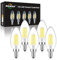 BRIMAX E14 Led Light Bulb Dimmable,6w C35 E14 Small Screw Light Bulb Cool White 5000K, 60W Equivalent Candle Light Bulbs for Ceiling Lights and Chandelier,5 Packs