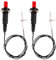 Gosknor 2pcs Piezo Spark Igniter Ignition, Grill Igniter Replacement Electrode Igniter Metal Threaded Ceramic Push Button Replacement BBQ Grill Igniter for Igniter Gas Fireplace Oven