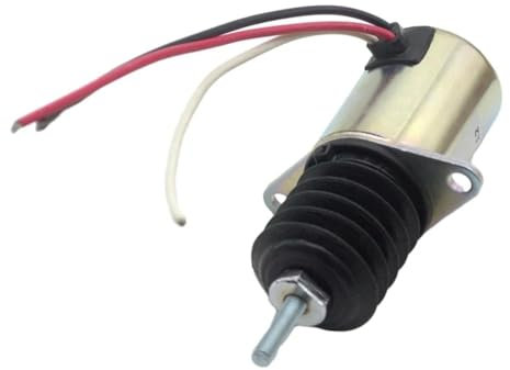 GSwReJ Solénoïde d'arrêt de Carburant 12V, Compatible avec Les tondeuses frontales et Les tracteurs de Jardin modèles 415 455 445 430 AM103337 AM124380 AM124379