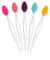 Hpmjz 5 Pcs Silicone Exfoliating Lip Brush,Double-Sided Lip Scrub Brushes, for Nose Blackheads Cuticle Removal and Daily Cleansing Nose Blackhead Clean Scrubber Tool for Men Women Lightening Lips