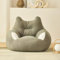 MESCXTY Sitzsack für Erwachsene, breites Sitzsack-Sofa mit Armlehnen, warm, bequem und atmungsaktiv, Sitzsack-Stuhl, faules Sofa, Wohnzimmer, Schlafzimmer (Grau, Einzelbett)