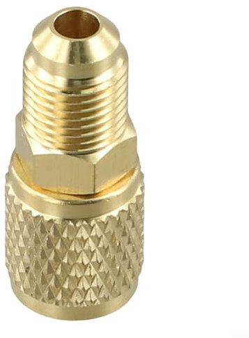 Adattatore maschio in ottone per R32 R410a per aria condizionata 5/16 x F1/4 SAE, sicuro sotto pressione
