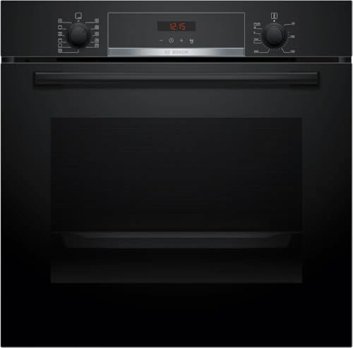 BOSCH HBA574BB3F - Horno de pirólisis (71 L, 7 modos de cocción, pantalla LED, color negro)