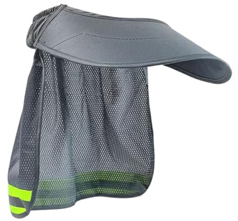 Visiera parasole per caschi, protezione per casco con striscia riflettente, attacco per casco, cantieri, giardinaggio, magazzini, lavori all'aperto, per uomini e donne, 33 x 50 cm