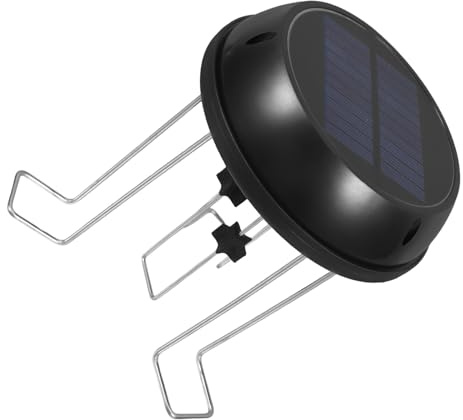 Homoyoyo Solarbetriebener Wasserrührer für Vogelbäder aus Abs mit Nahtloser Integration und Schönen Wasserwellen für Terrassen und Balkone Schwarz