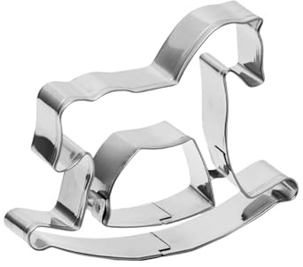 Hogvinnatil Emporte-pièce anti-adhésif pour biscuits de l'année du cheval 2026 pour pâte, gâteau, caramel, chocolat, fêtes et année