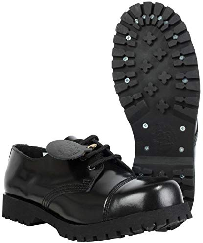 Boots & Braces - 3 Loch Schuhe Rangers Schwarz Größe 40 (UK6)