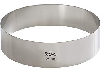 Decora 0063722 Cerchio Inox 22 x 4 cm in Acciaio Inossidabile, Argento