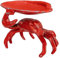Creative Co-Op Distressed Red Decorative Cast Iron Crab Shaped Dish