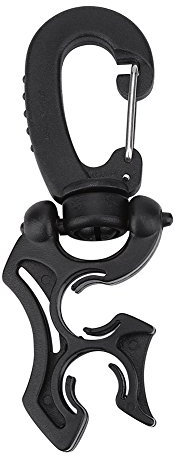 Schlauchter chen,Tbest chen Schlauchter Clip,chen Regulator Mit Clip Doppel chen Dive Bcd Schlauchter Niederdruckschlauch Clip TER Mit Kainea Schnalle(Schwarz)
