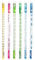 itsisa Bleistift Spickzettel mit Radiergummi, 6er Set - ausgefallener Bleistift mit Radierer, Stift