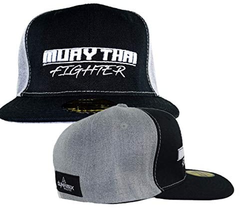 Dynamix Athletics Snapback Cap Muay Thai Schwarz/Grau Kampfsport Thaiboxen Kappe Mütze Baseball Cap