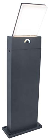 LUTEC Wegeleuchte Pano,moderne Pollerleuchte in Anthrazit, Stehlampe 65 cm hoch,einstellbare Kelvin mögl, Sockelleuchte,Außen-Standleuchte,Gartenlampe, 7289001118