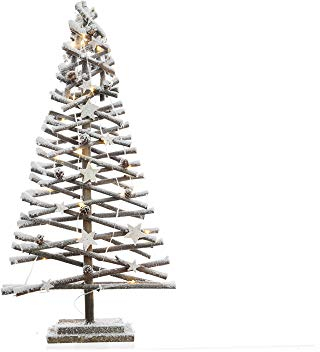 ELEKTRO 3 Weihnachtsbaum Rattan Micro LED Nevado 80 cm, Mehrfarbig